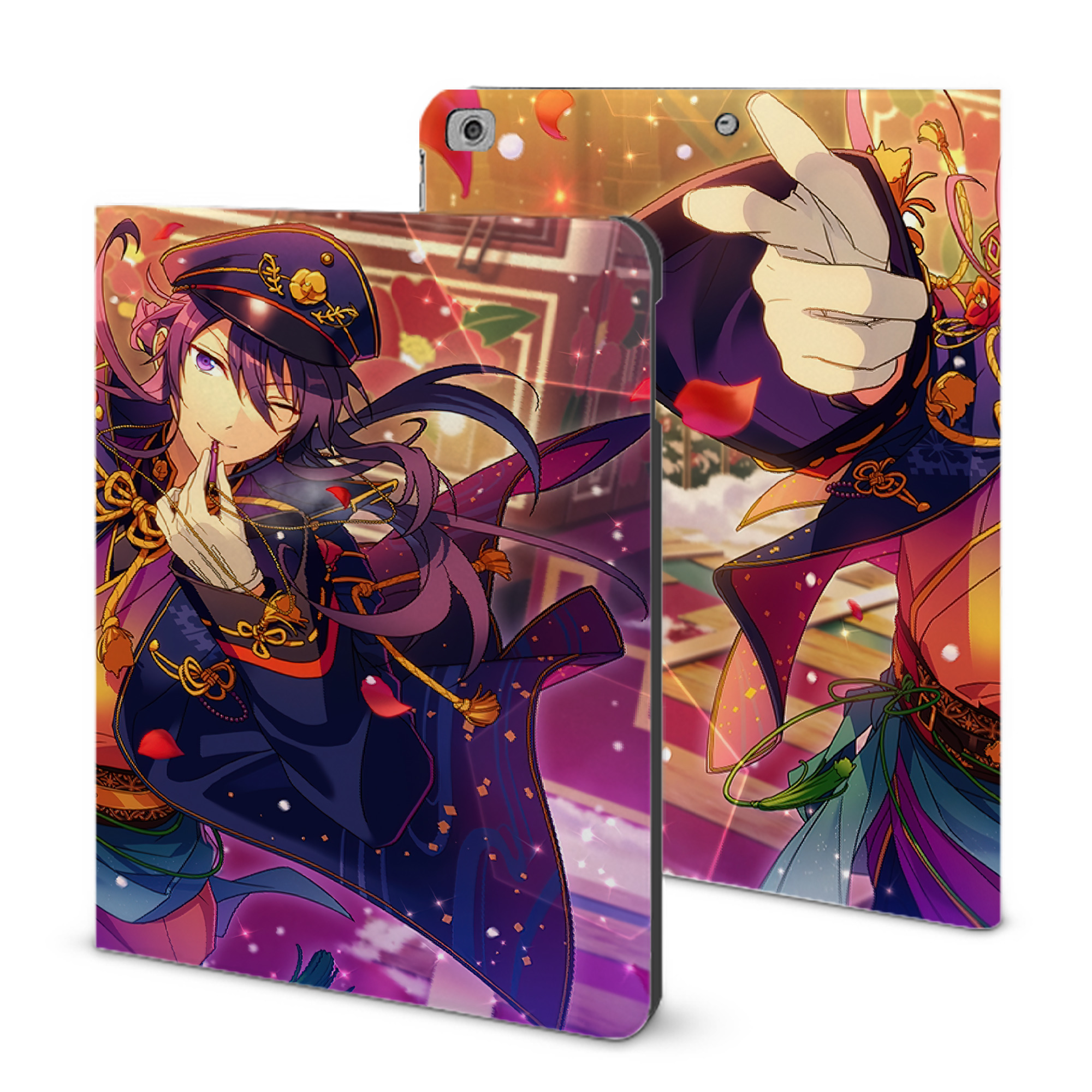（画像用） あんさんぶるスターズ! Ensemble Stars IPad ケース ブック型 PUレザー TPU 耐衝撃 軽量 薄型 ペン収納なし 全面保護 IPad 各モデル対応